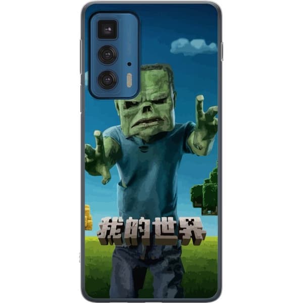Motorola Edge 20 Pro Gennemsigtig cover A Minecraft Movie