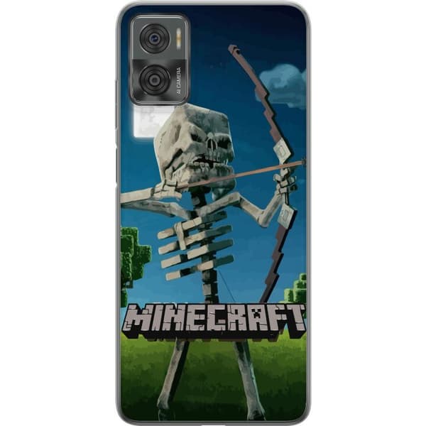 Motorola Moto E22i Gennemsigtig cover A Minecraft Movie