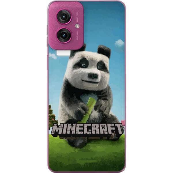 Motorola Moto G55 Gennemsigtig cover A Minecraft Movie