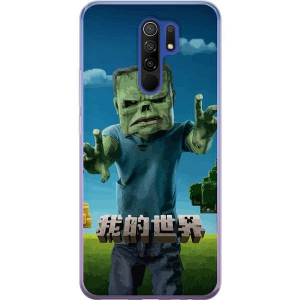 Xiaomi Redmi 9 Gennemsigtig cover A Minecraft Movie