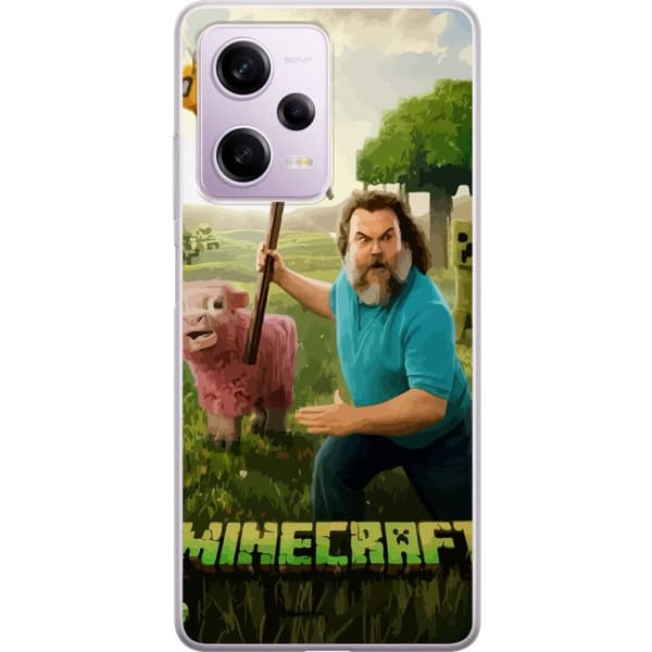 Xiaomi Redmi Note 12 Pro Genomskinligt Skal A Minecraft Movie