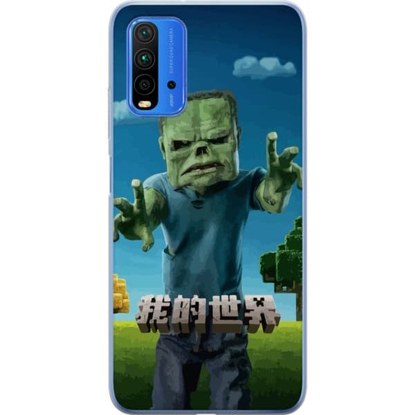 Xiaomi Redmi Note 9 4G Genomskinligt Skal A Minecraft Movie