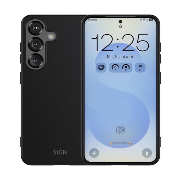 SiGN Liquid Silicone skal till Samsung Galaxy S25 Plus - Svart