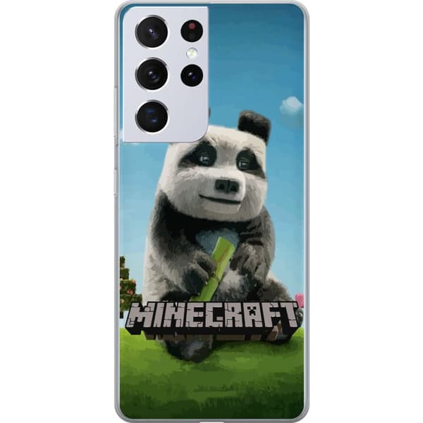 Samsung Galaxy S21 Ultra 5G Genomskinligt Skal A Minecraft Movie
