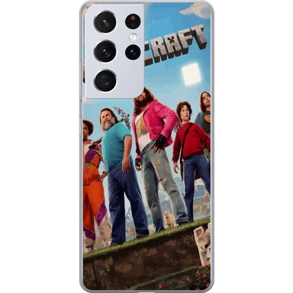 Samsung Galaxy S21 Ultra 5G Läpinäkyvä kuori A Minecraft Movie