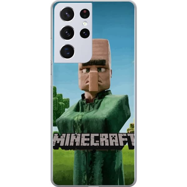 Samsung Galaxy S21 Ultra 5G Läpinäkyvä kuori A Minecraft Movie