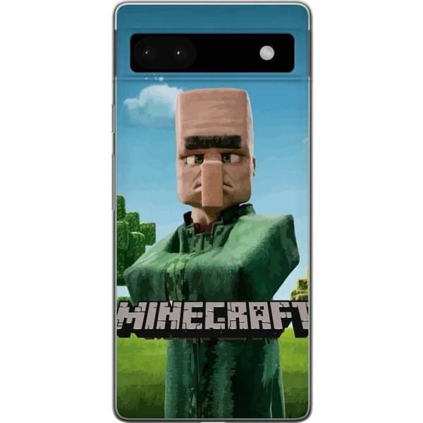 Google Pixel 6a Genomskinligt Skal A Minecraft Movie