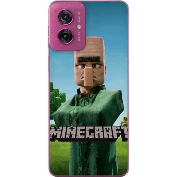 Motorola Moto G55 Gennemsigtig cover A Minecraft Movie