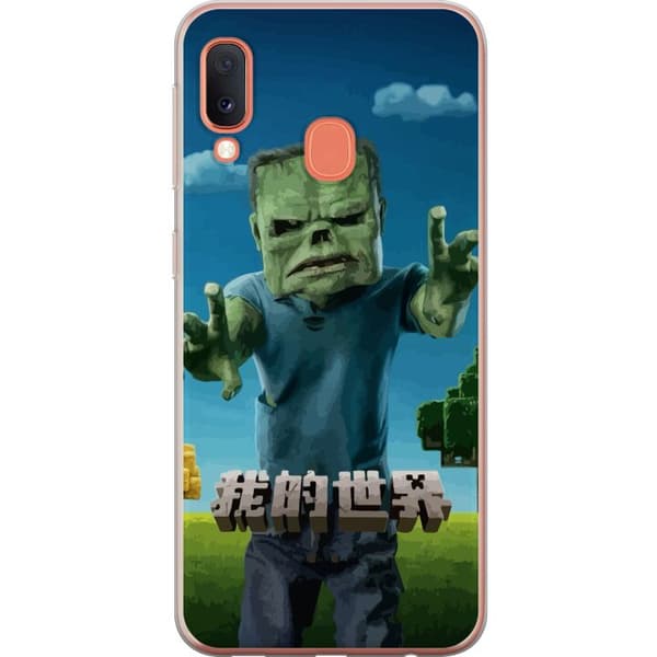 Samsung Galaxy A20e Genomskinligt Skal A Minecraft Movie
