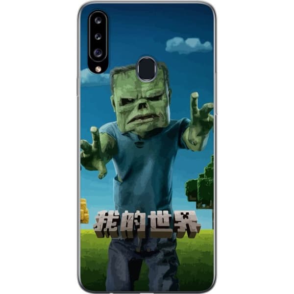 Samsung Galaxy A20s Gennemsigtig cover A Minecraft Movie