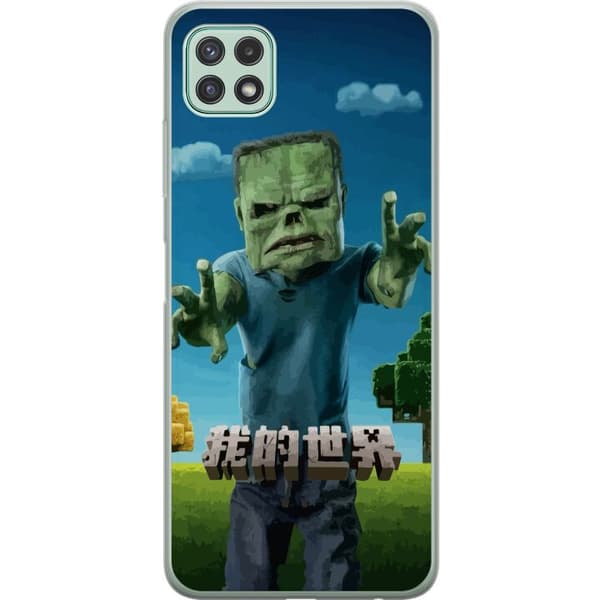 Samsung Galaxy A22 5G Gennemsigtig cover A Minecraft Movie