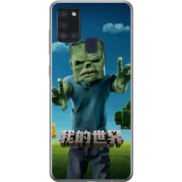 Samsung Galaxy A21s Gennemsigtig cover A Minecraft Movie