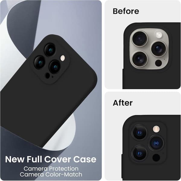 iPhone 16 Plus Svart Matt Hardt Deksel