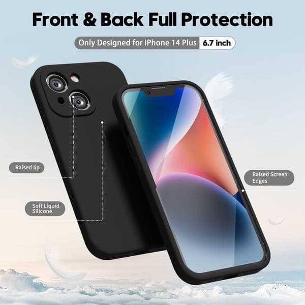 iPhone 14 Plus hårdt sort etui