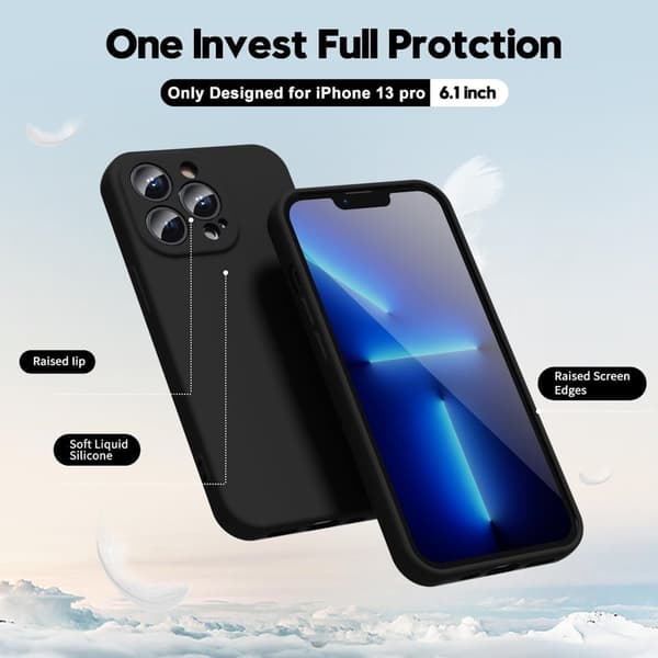iPhone 13 Pro hardt svart deksel