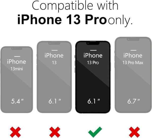 iPhone 13 Pro hardt svart deksel