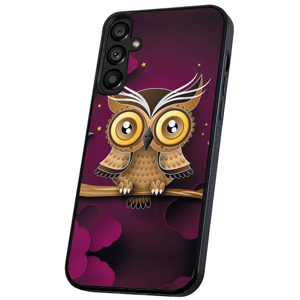 Samsung Galaxy A36 5G - Cover/Mobilcover Lysbrun Ugle