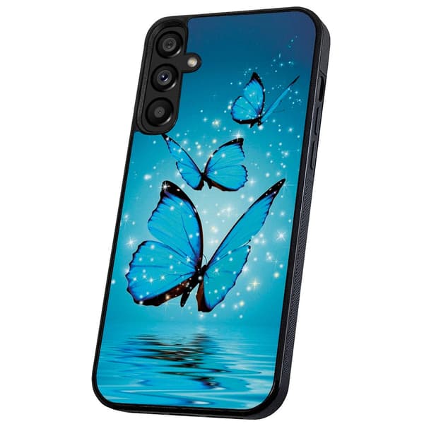 Samsung Galaxy A56 5G - Deksel/Mobildeksel Glitrende Sommerfugler