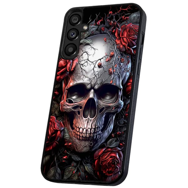 Samsung Galaxy A36 5G - Cover/Mobilcover Skull Roses