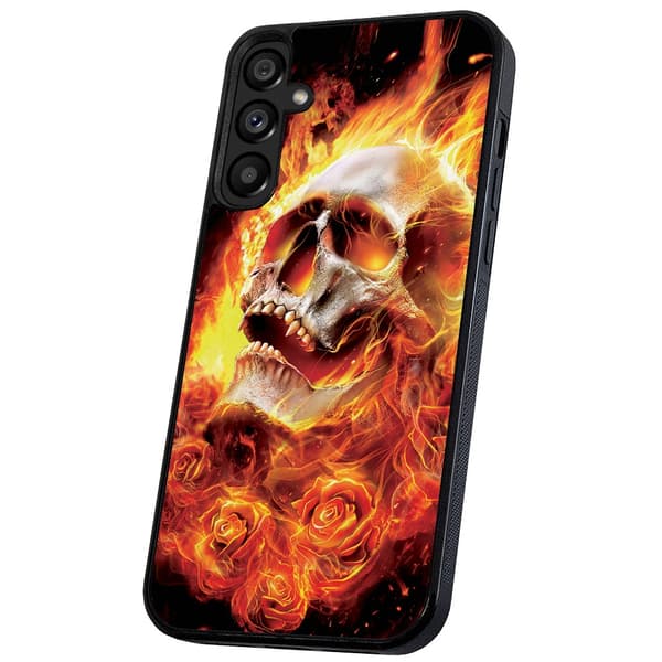 Samsung Galaxy A36 5G - Cover/Mobilcover Burning Skull