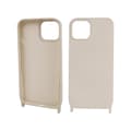 Miniatyrbillede 7 af 7: Mobiletui med bærestrop til iPhone 14 - Beige