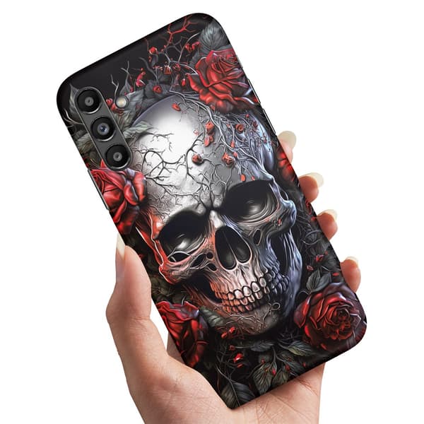 Samsung Galaxy A36 5G - Cover/Mobilcover Skull Roses