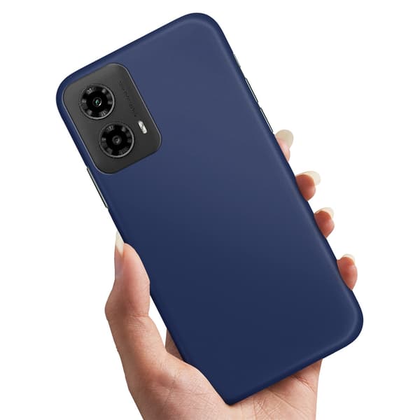 Motorola Moto G55 5G - Deksel/Mobildeksel Mørkblå