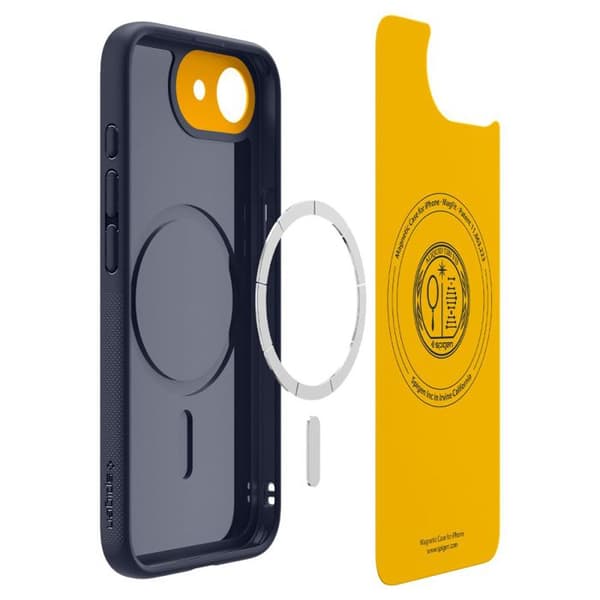 Coque för iPhone 16e - Spigen Caseology Nano Pop MagSafe - Blåbär Marin