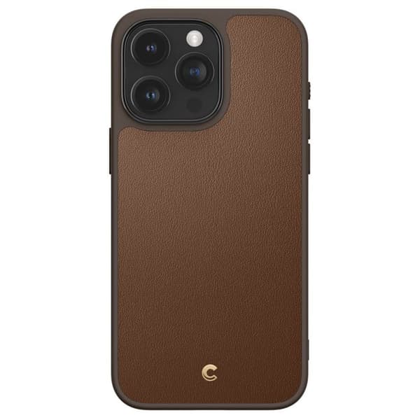 Coque för iPhone 15 Pro Max - Spigen Cyrill Kajuk MagSafe - Brun Sadel
