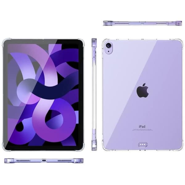 Fodral till iPad Air 11" - Phonillico® - Stötsäker - Mjuk silikon - Transparent - 2025