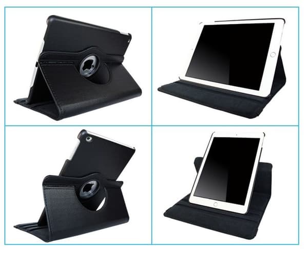 Coque Rotativ 360 - Phonillico® - iPad Air 13 tum M3 2025 - Svart - Skydd - Flera positioner