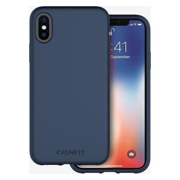 Cygnett Skin Soft Touch Feel Skyddsfodral för Apple iPhone XS-X Marinblå