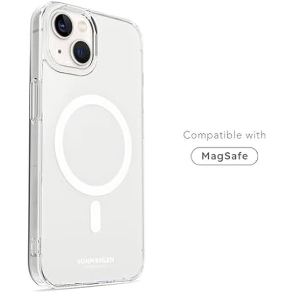 Skyddsskal - VONMÄHLEN - iPhone - Transparent - Kompatibel med trådlös laddning - Antiglid