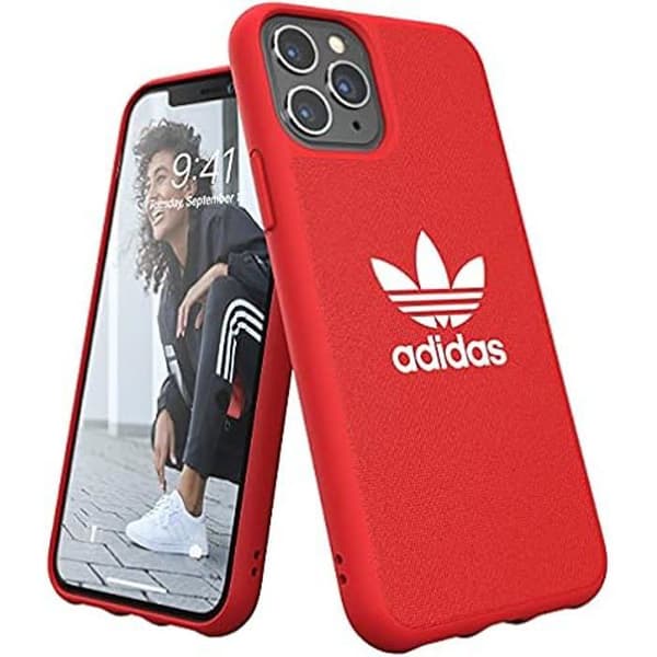Adidas Originals Adicolor bakficka för iPhone 11 Pro - Röd - Mjuk och stötbeständig skydd.
