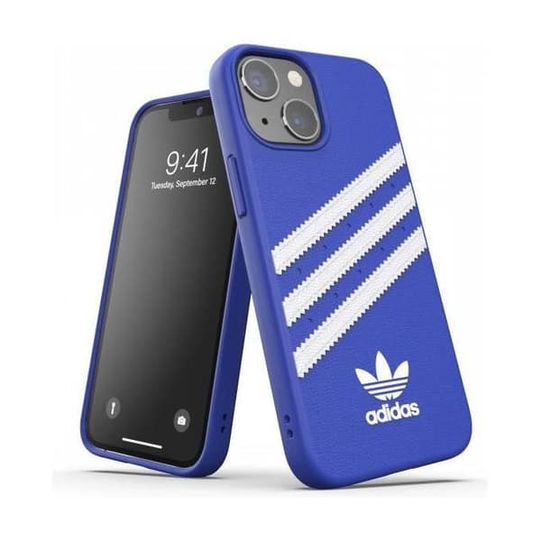 adidas Skal designad för iPhone 13 Mini 5.4 - Stöttålig - Förhöjda kanter - Originalskal - Kungblå
