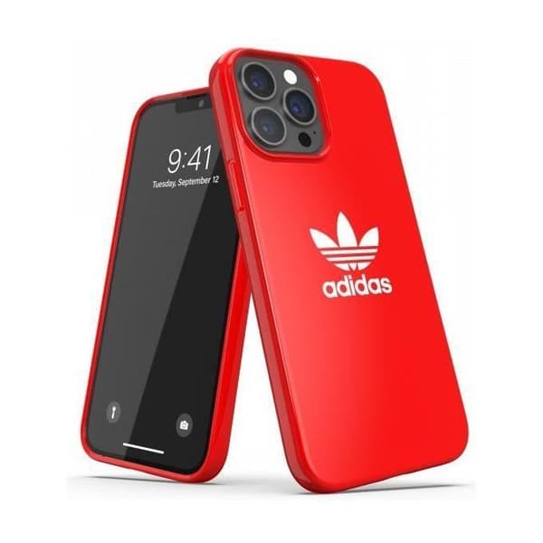 adidas Skal för iPhone 13 Pro Max 6.7, Stöttålig skal, Förhöjda kanter, Originalformat, Skarlet