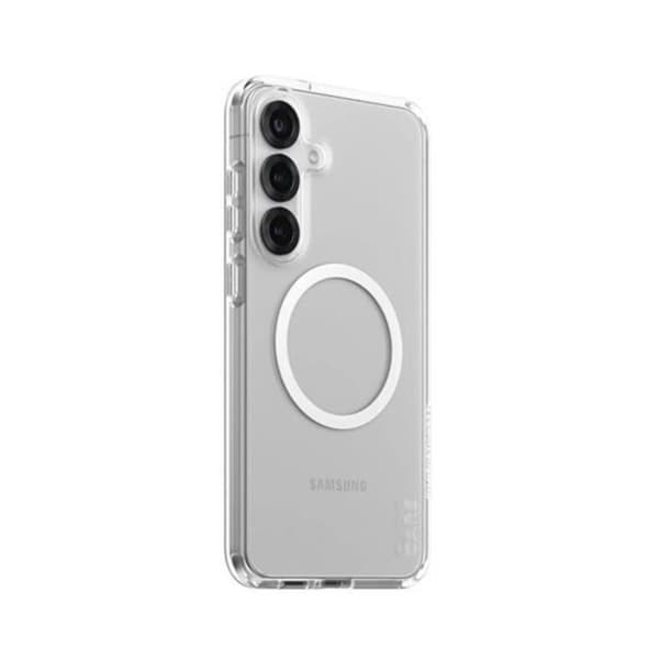 Coque för Galaxy S25 Plus Kompatibel Qi Antigulning Panzer Glas Transparent