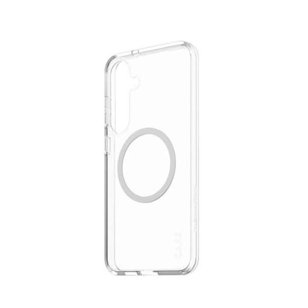 Coque för Galaxy S25 Plus Kompatibel Qi Antigulning Panzer Glas Transparent