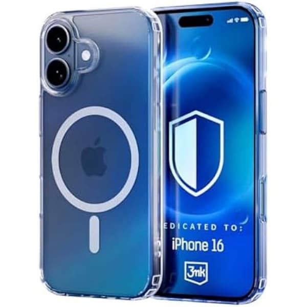 Coque - 3MK - iPhone 16 Plus - Transparent - Fin - Lätt - Ytterligare skydd