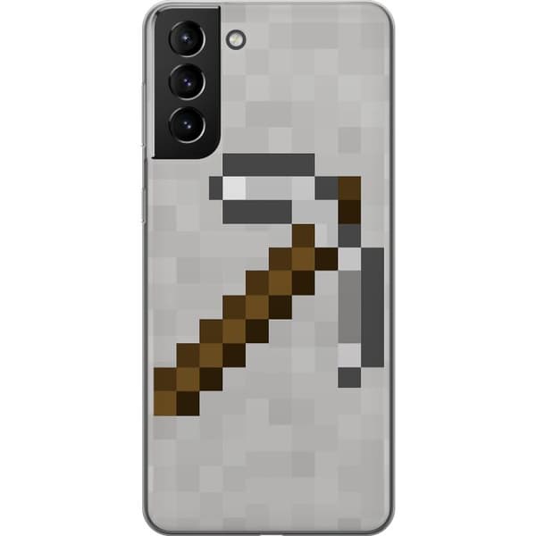 Samsung Galaxy S21+ 5G Genomskinligt Skal Minecraft Tools