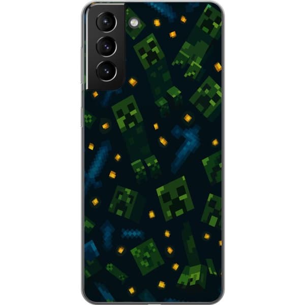 Samsung Galaxy S21+ 5G Gjennomsiktig deksel Minecraft Dungeons Mob