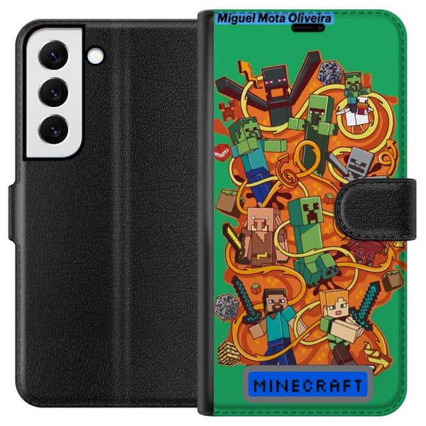 Samsung Galaxy S22 5G Tegnebogsetui Minecraft