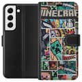 Miniatyrbilde 1 av 3: Samsung Galaxy S22 5G Lommeboketui Minecraft Kunsthåndverk