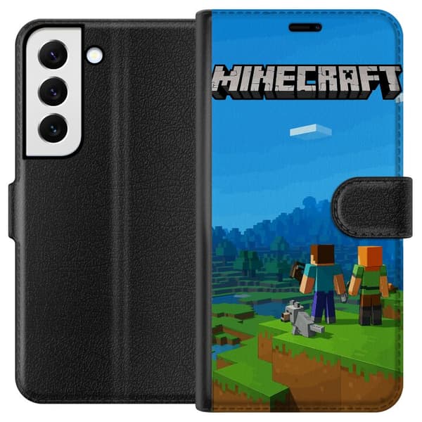 Samsung Galaxy S22 5G Lommeboketui Minecraft Key Art