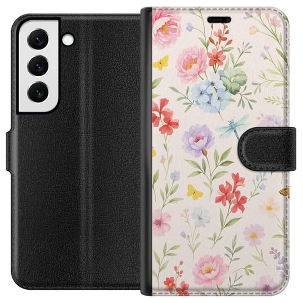 Samsung Galaxy S22 5G Plånboksfodral Blommor