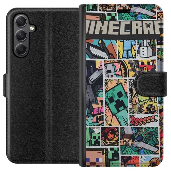 Samsung Galaxy S23 FE Plånboksfodral Minecraft Art