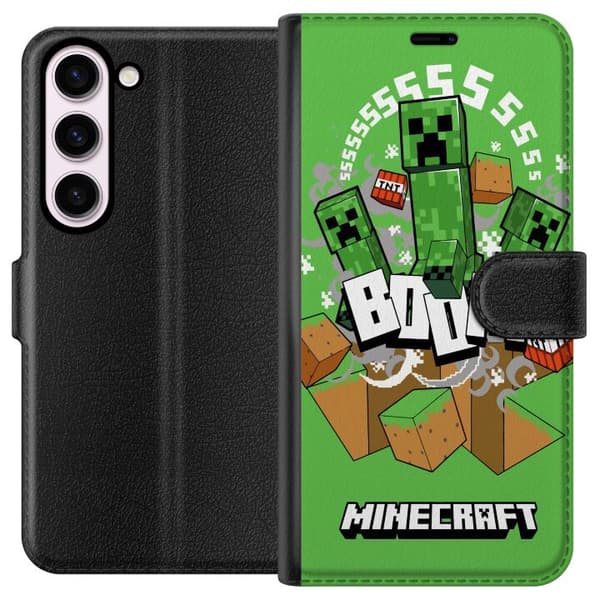 Samsung Galaxy S23 Lommeboketui Minecraft Boom
