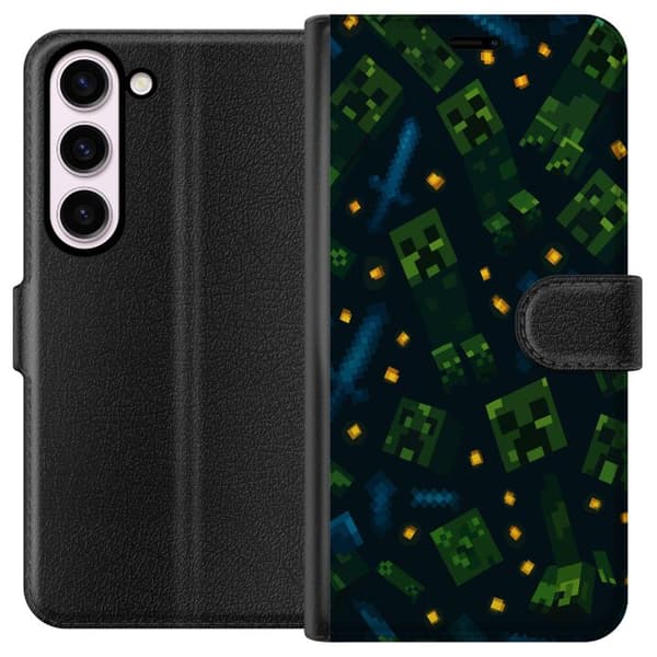 Samsung Galaxy S23 Tegnebogsetui Minecraft Dungeons Mob