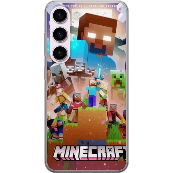 Samsung Galaxy S23 Gjennomsiktig deksel Minecraft