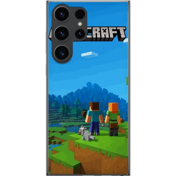 Samsung Galaxy S24 Ultra Gjennomsiktig deksel Minecraft Key Art